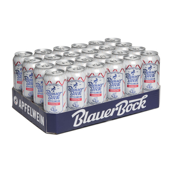 Blauer Bock Apfelwein - alkoholfrei - 24x 0,5 l EINWEG-Dose